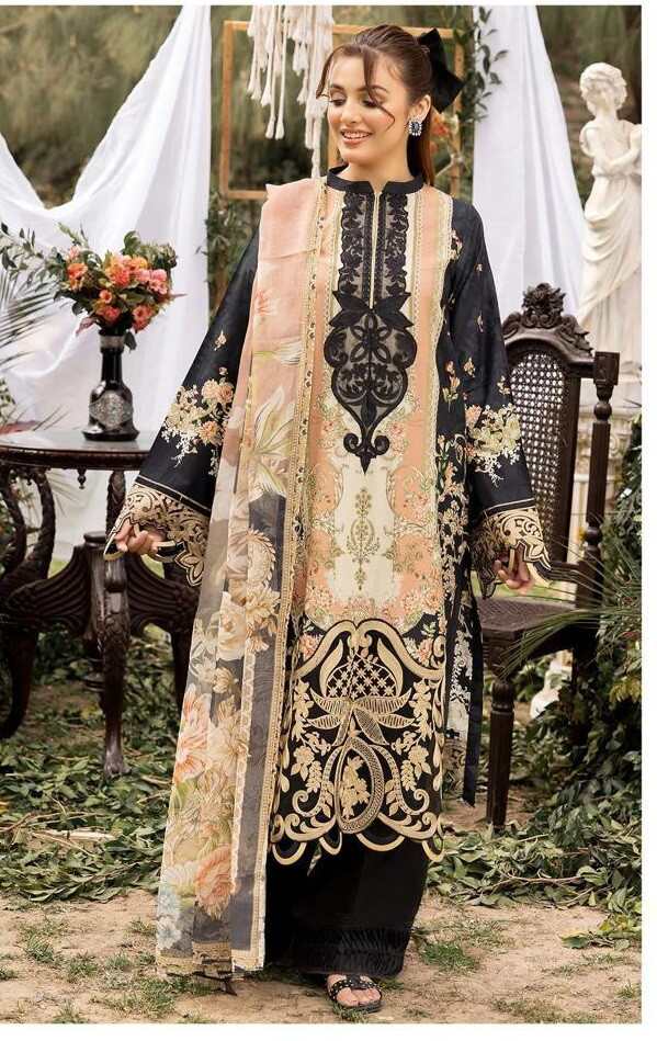 Alzohaib Az 1148 To 1154 Pakistani Suits Chiffon Dupatta