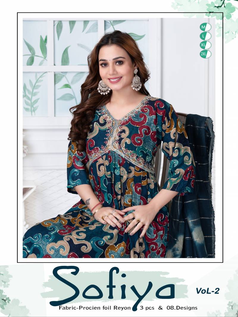 Beauty Queen Sofia Vol 210 Alia Cut Printed Kurti bottom With Dupatta