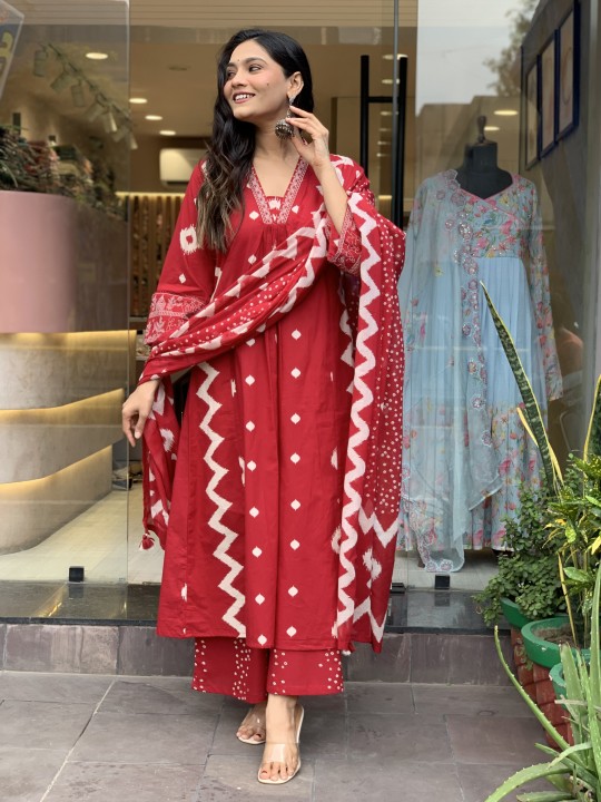 Dhruvi 265 Printed Kurti Bottom With Dupatta