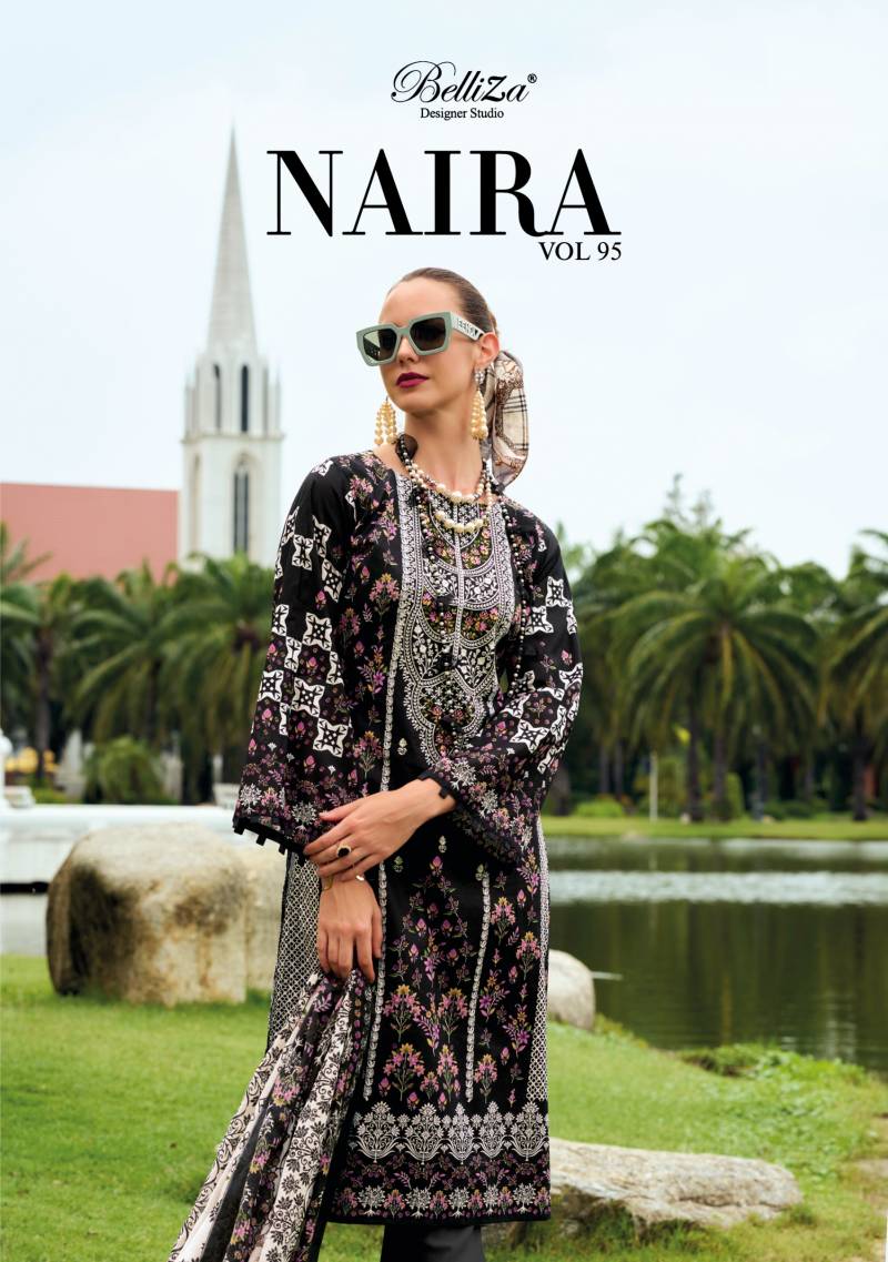 Belliza Naira Vol 95 Embroidered Dress Material Collection