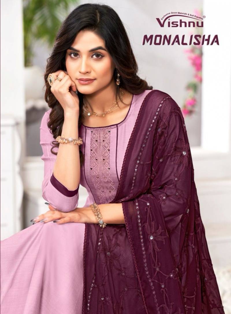 Vishnu Monalisha Vatican Designer Dress Material Collection