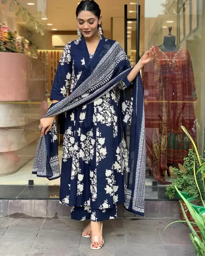 Dhruvi 268 Printed Kurti Bottom With Dupatta