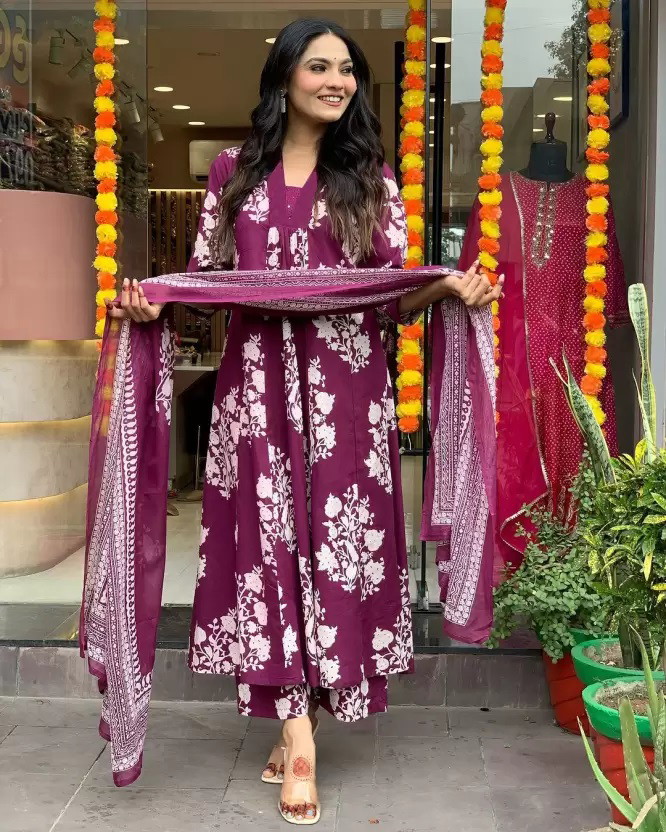 Dhruvi 267 Printed Kurti Bottom With Dupatta