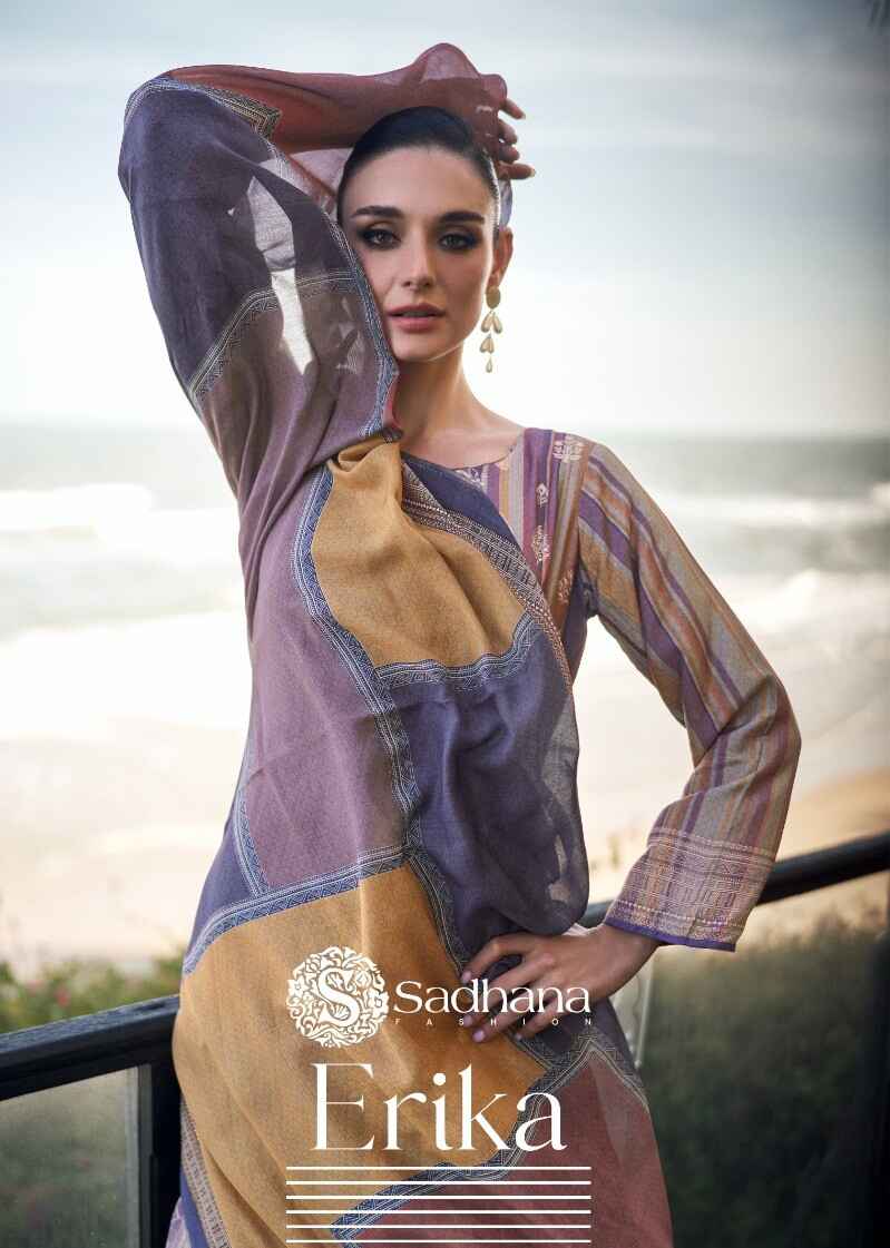 Sadhana Erika Maslin Silk Printed Dress Material Collection