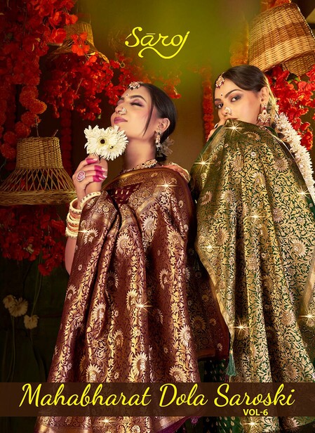 Saroj Mahabharat Dola Saroski Vol 6 Soft Silk Saree Collection