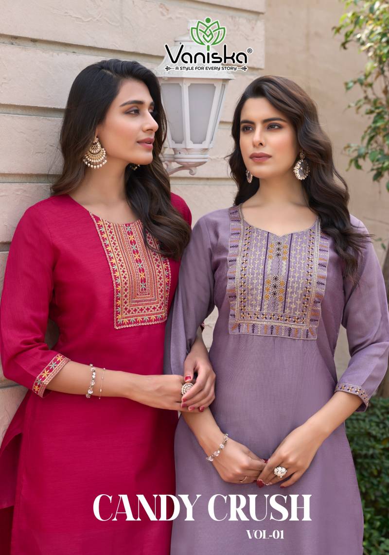 Vaniska Candy Crush Vol 1 Vichitra Daily Wear Kurti Collection