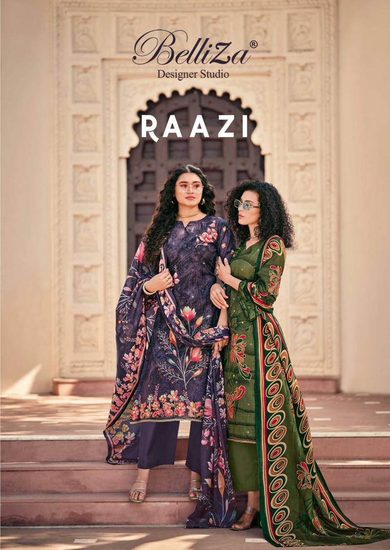 Belliza Raazi Cotton Printed Dress Material Collection