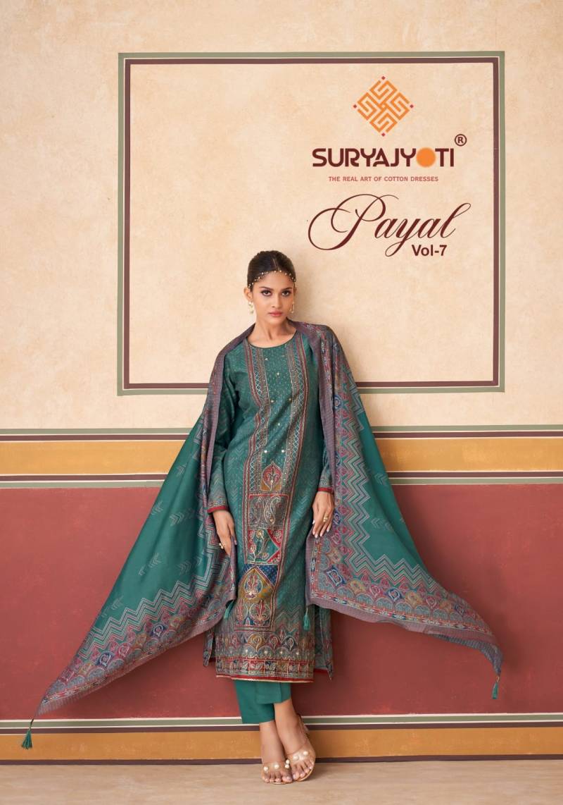 Suryajyoti Payal Vol 7 Printed Dress Material Collection