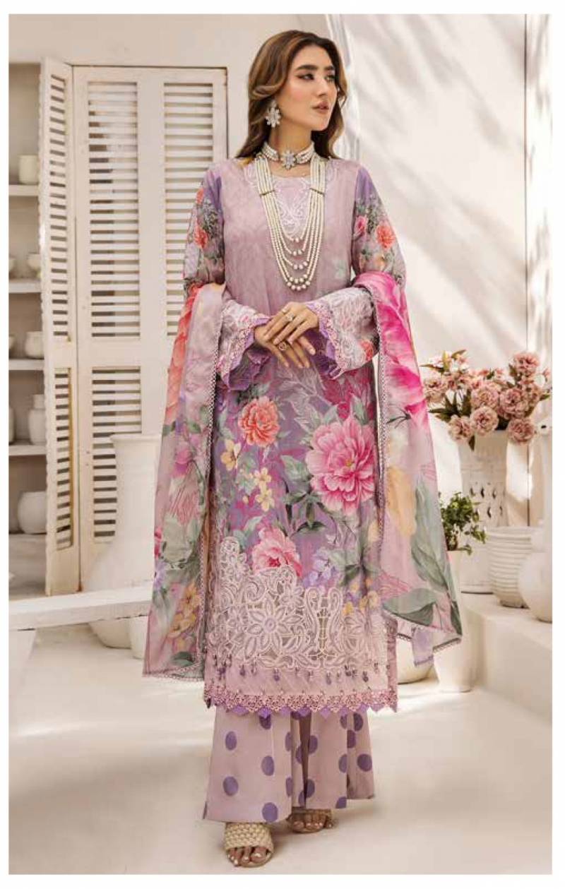 Alzohaib Sakina Pakistani Salwar Suits Chiffon Dupatta