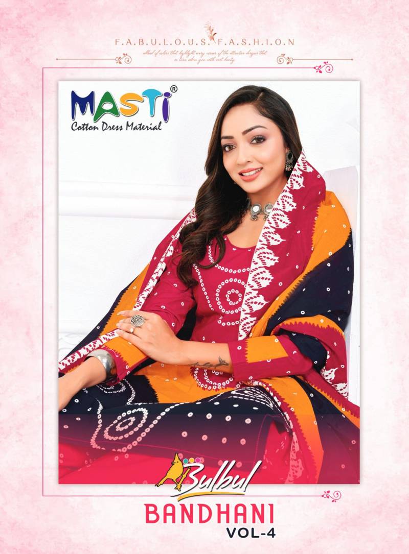 Masti Bulbul Bandhani Vol 04 Printed Dress Material Collection