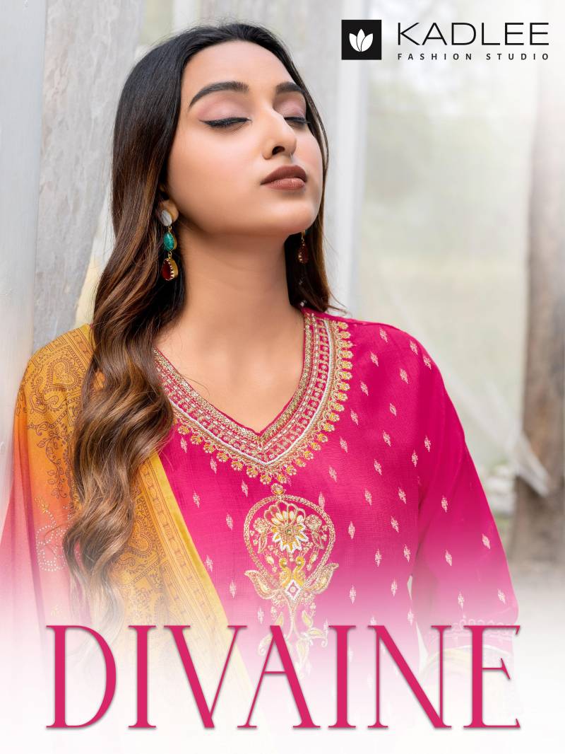 Kadlee Divaine Vatican Printed Kurti Bottom With Dupatta Collection