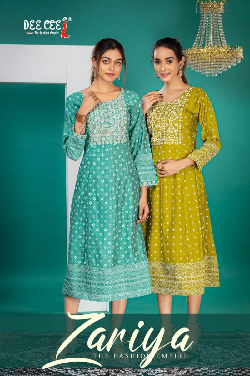 Deecee Zariya Designer Anarkali Kurtis Collection