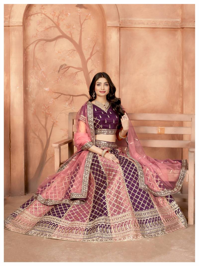 Gold Crush 1001 Designer Embroidery Lehenga Choli Collection