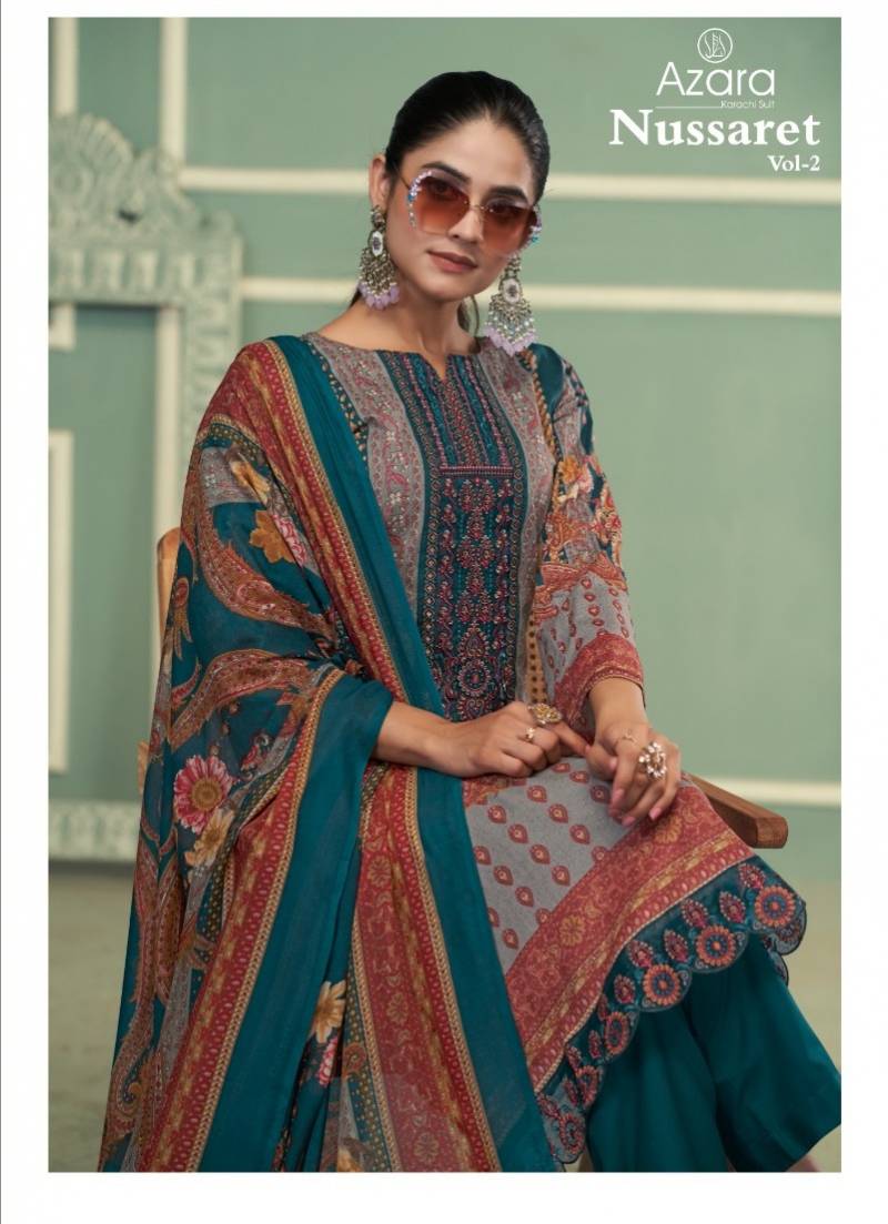 Radhika Azara Nussaret Vol 2 Cotton Dress Material Collection