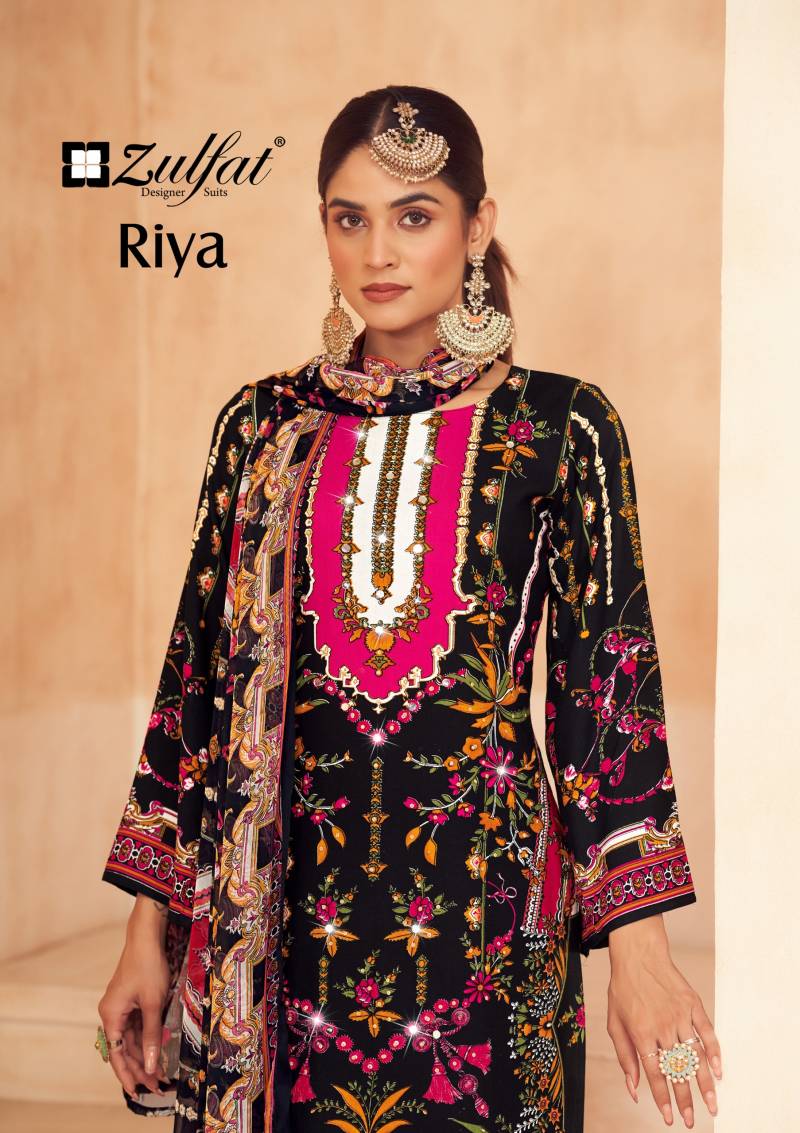 Zulfat Riya Viscose Printed Dress Material Collection