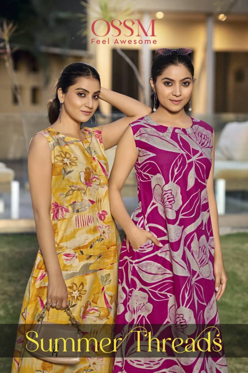 Ossm Summer Cotton Printed Co Ord Set Collection