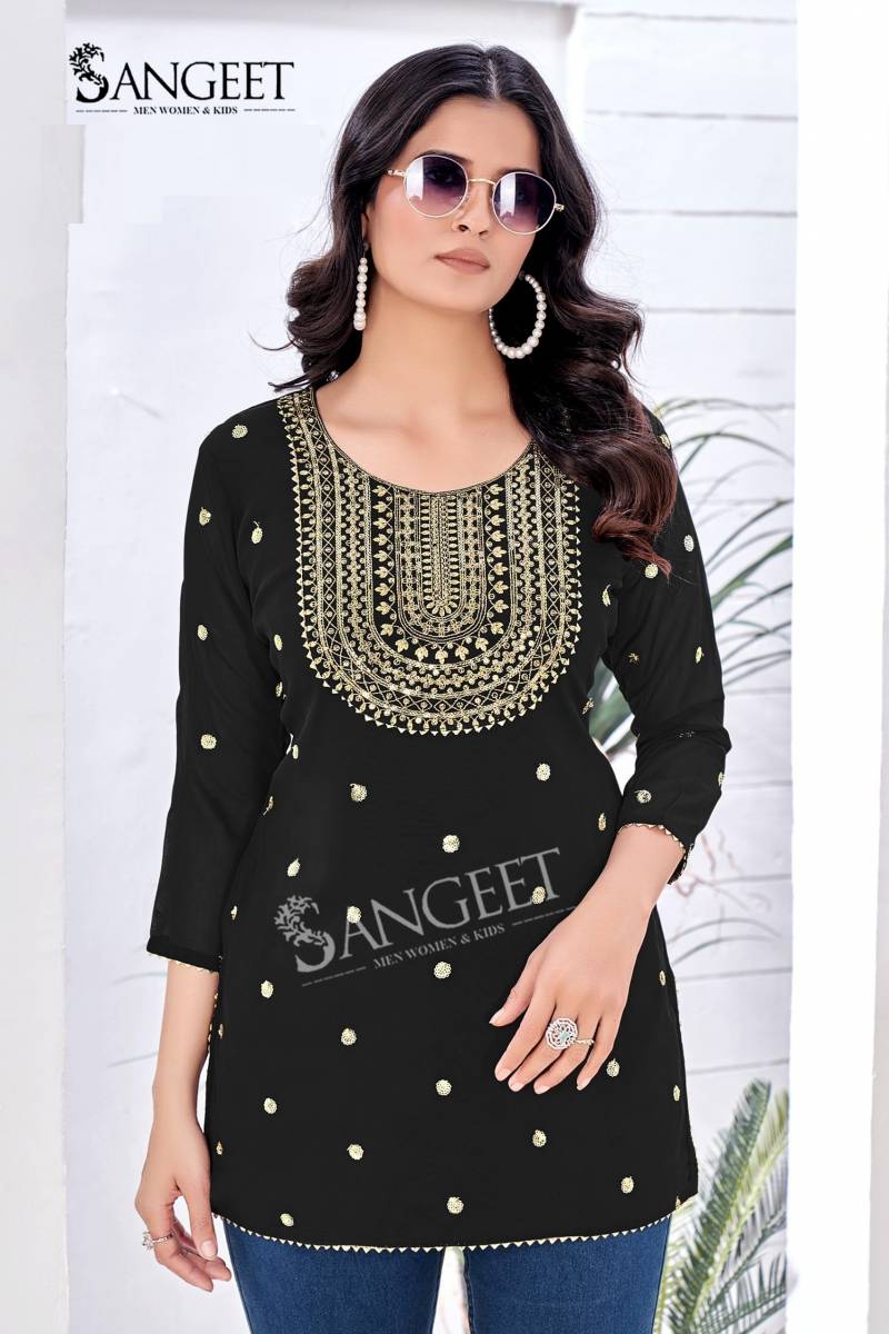 Sangeet Gold Beauty Lining Gold Designer Kurti Collection