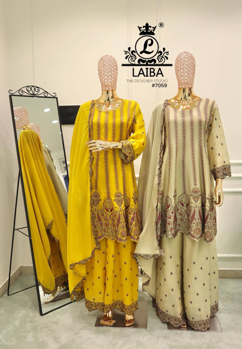 Laiba Am 7059 Designer Pakistani Ready Made Suits Collection