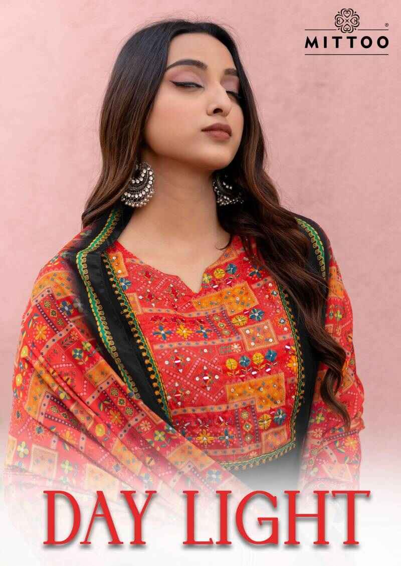 Mittoo Day Light Silk Kurti Bottom With Dupatta Collection
