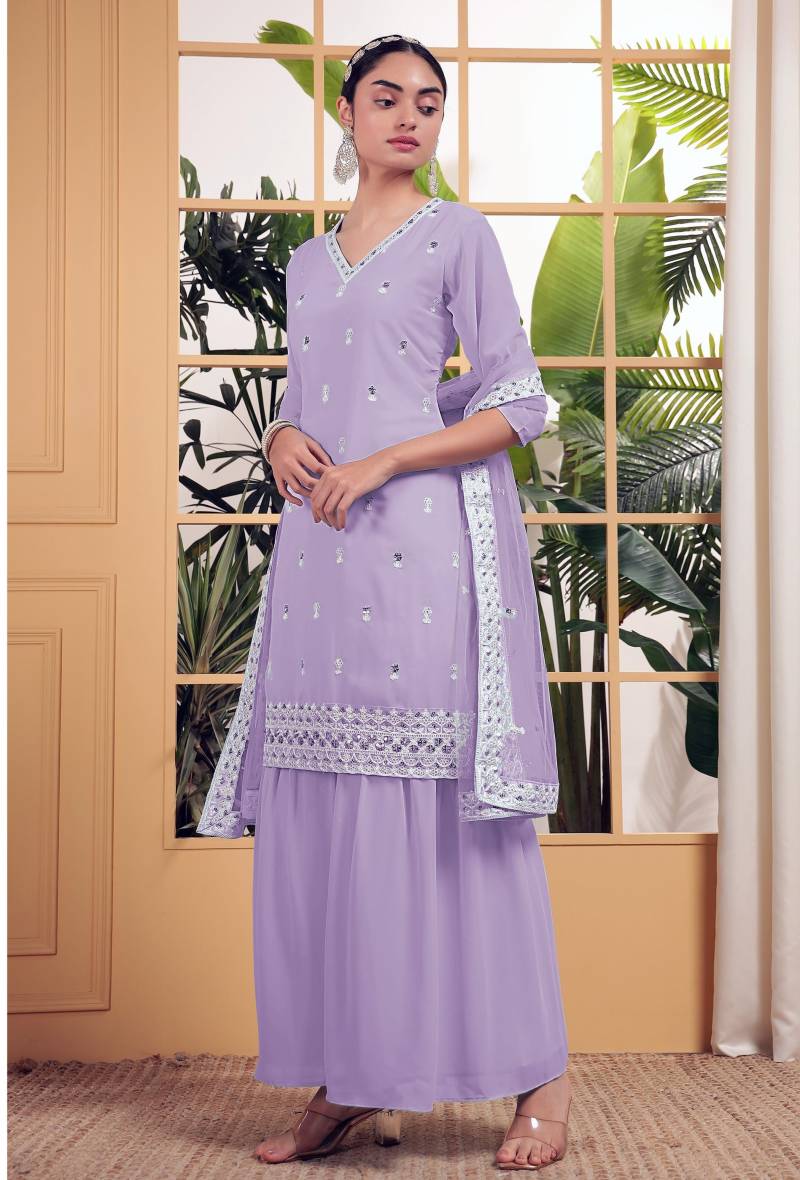 Th 002 A To D Georgette Designer Salwar Kameez