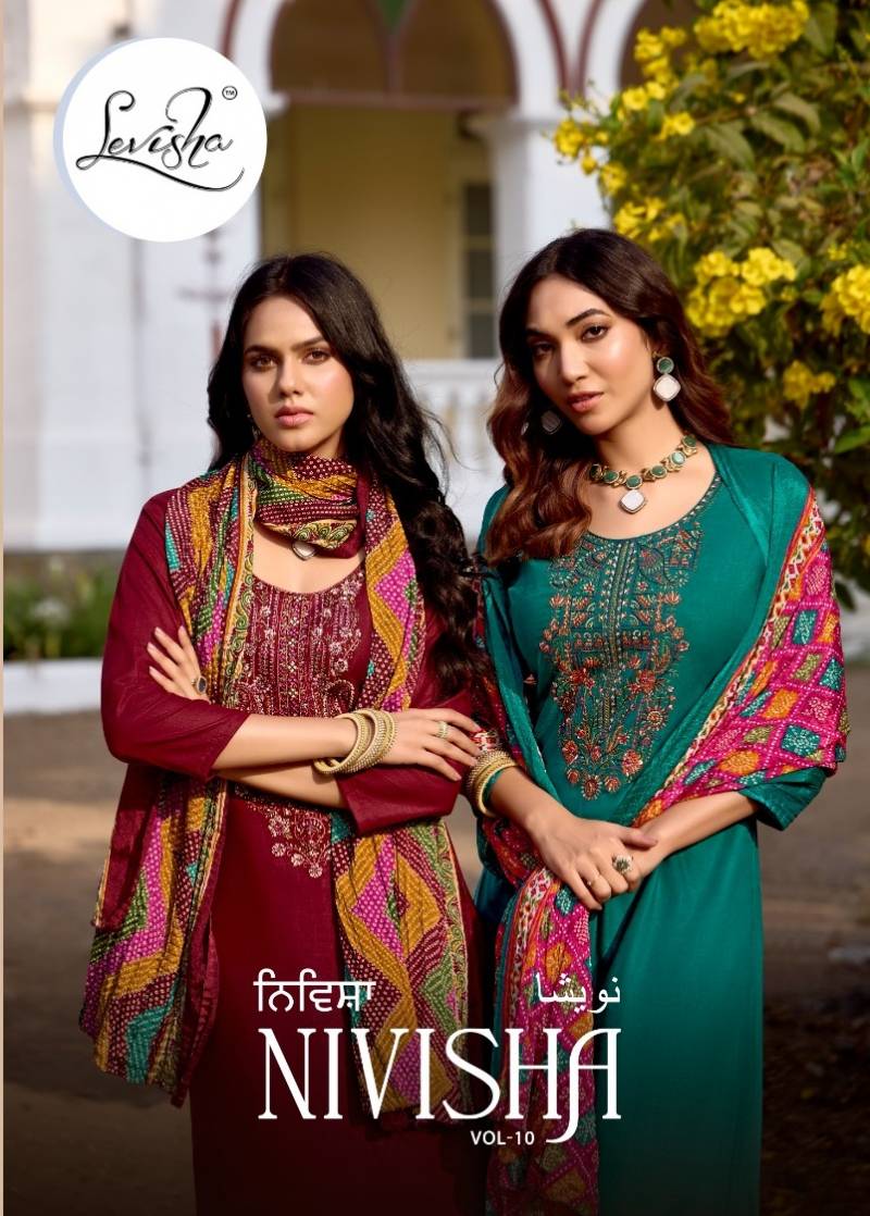 Levisha Nivisha Vol 10 Designer Dress Material Collection