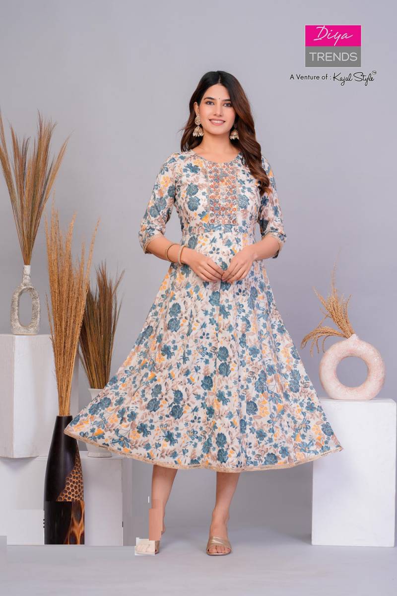 Fashion Salora 1 By Diya Trends Fancy Printed Long Kurti