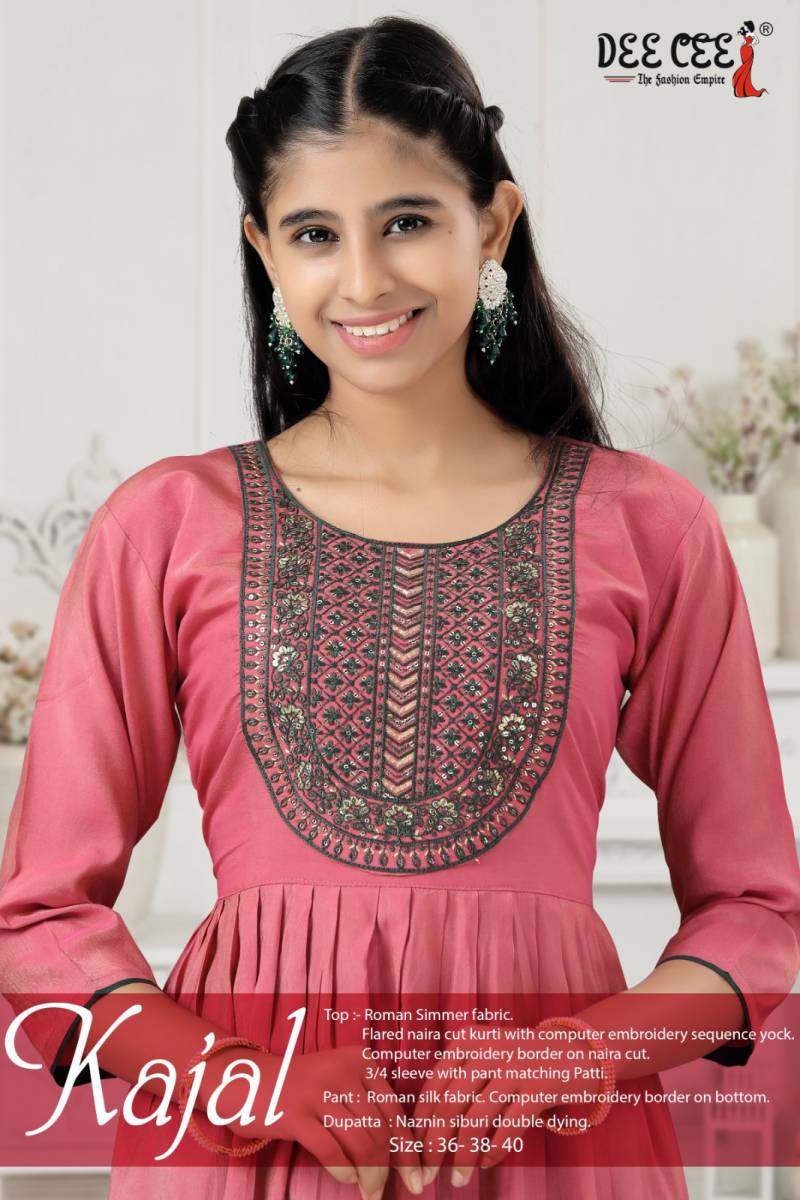 Deecee Kajal Embroiderey Kurti Bottom With Dupatta