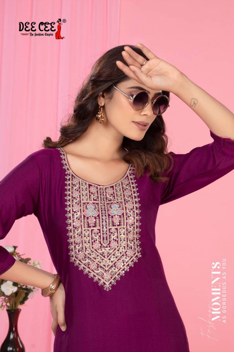 Deecee Reshma Embroidered Daily Wear Kurtis Collection