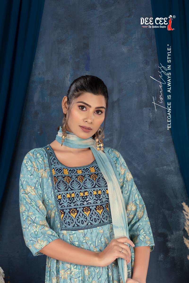 Deecee Farida Foil Printed Readymade Dress Collection