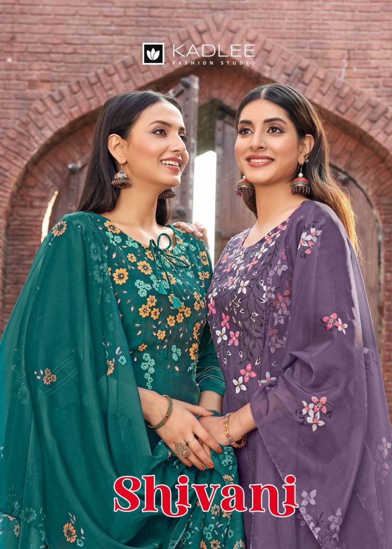 Kadlee Shivani Designer Kurti Bottom With Dupatta Collection