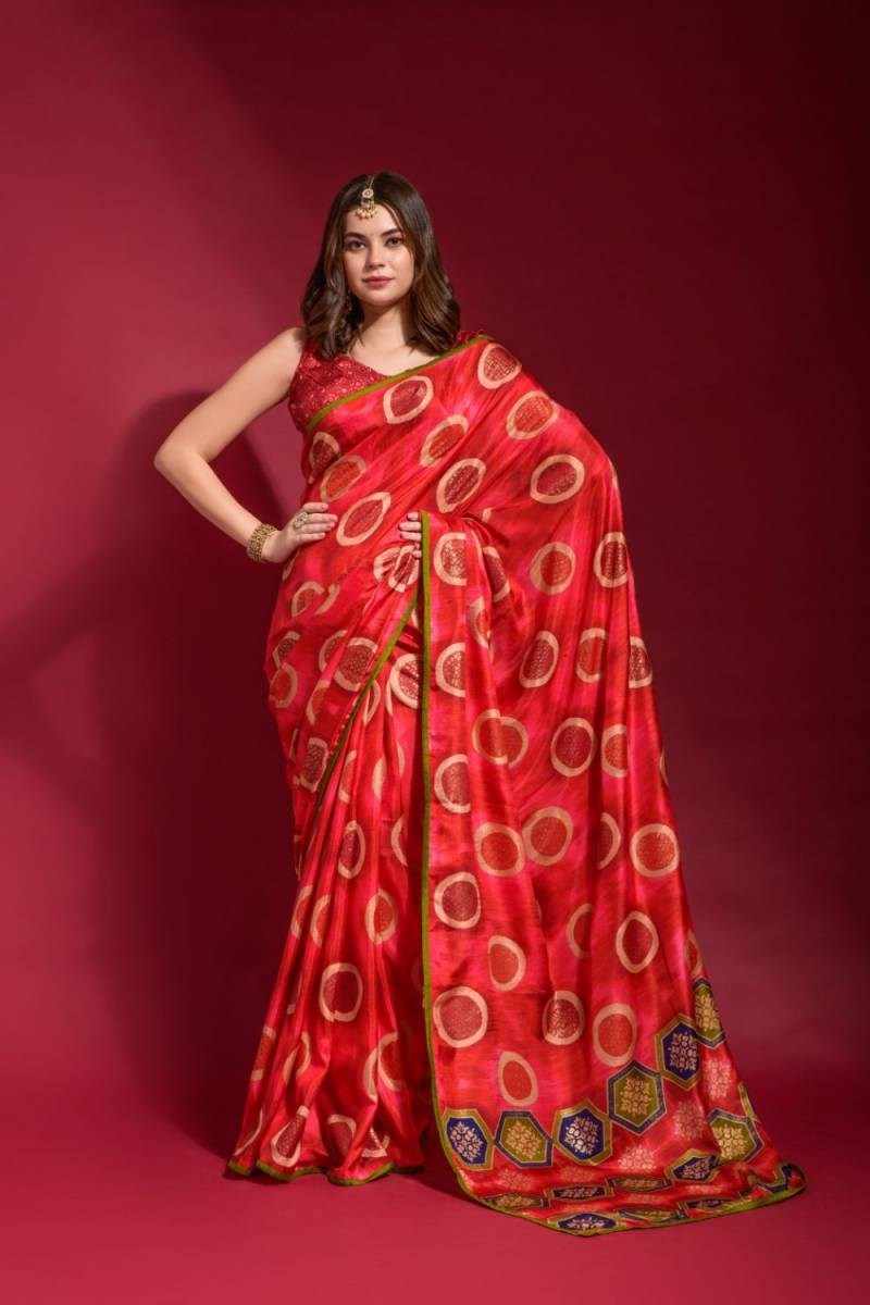 Jf 269 71 Printed Silk Saree Collection
