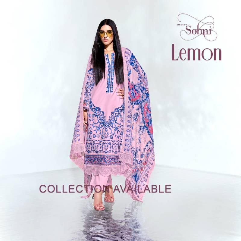 Kimora Heer Sohni Lemon Linen Designer Salwar Suits Collection