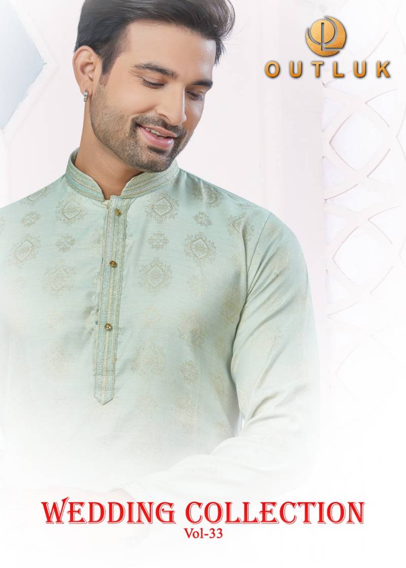 Outluk Wedding Collection Vol 33 Kurta With Pajama Mens Wear