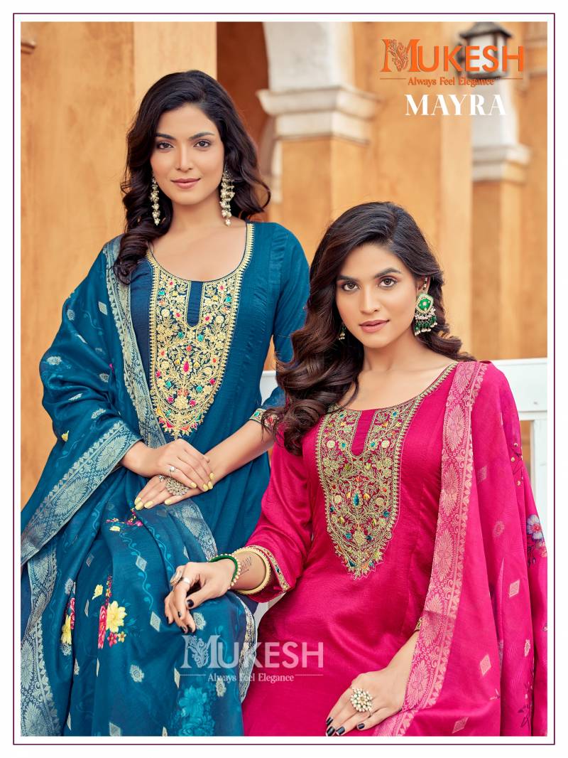 Mukesh Mayra Anarkali Kurti Bottom With Dupatta Collection
