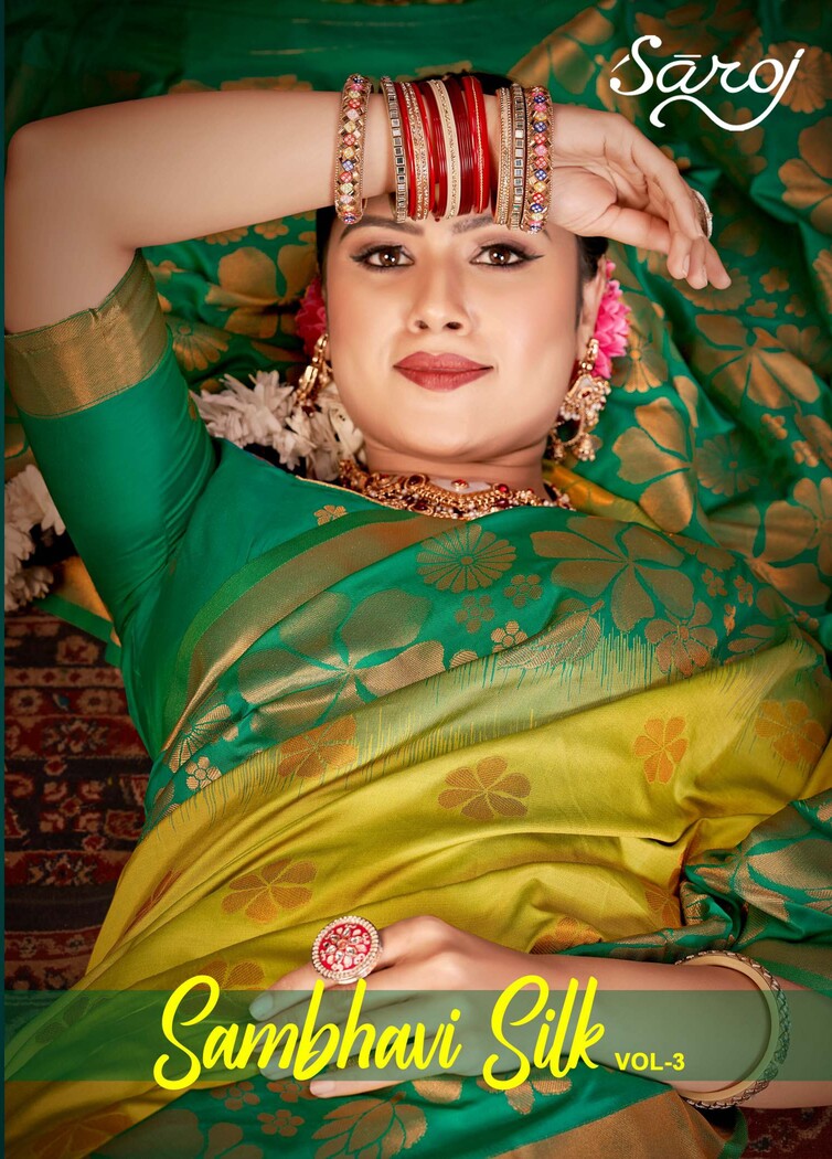 Saroj Sambhavi Silk Vol 3 Wedding Wear Saree Collection