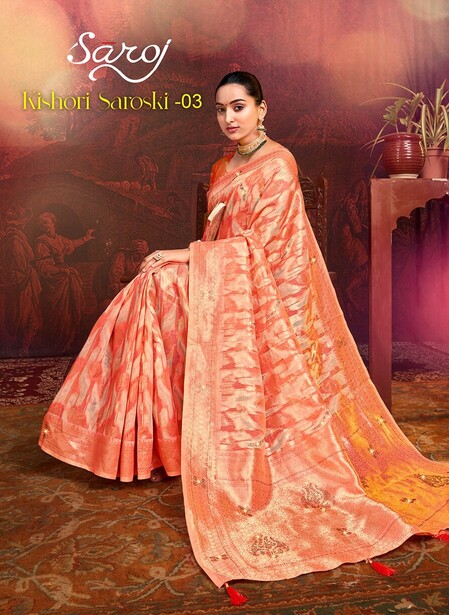 Saroj Kishori Saroski Vol 3 Linen Saree Collection