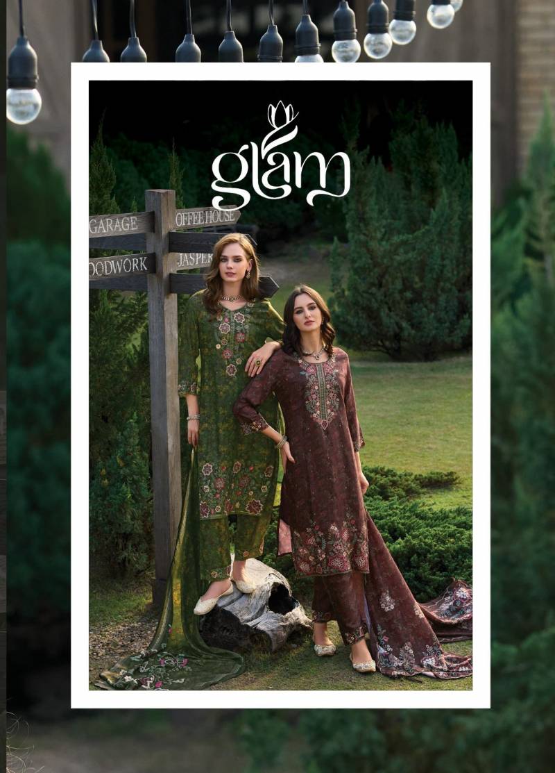 Poonam Glam Muslin Printed Kurti Bottom With Dupatta