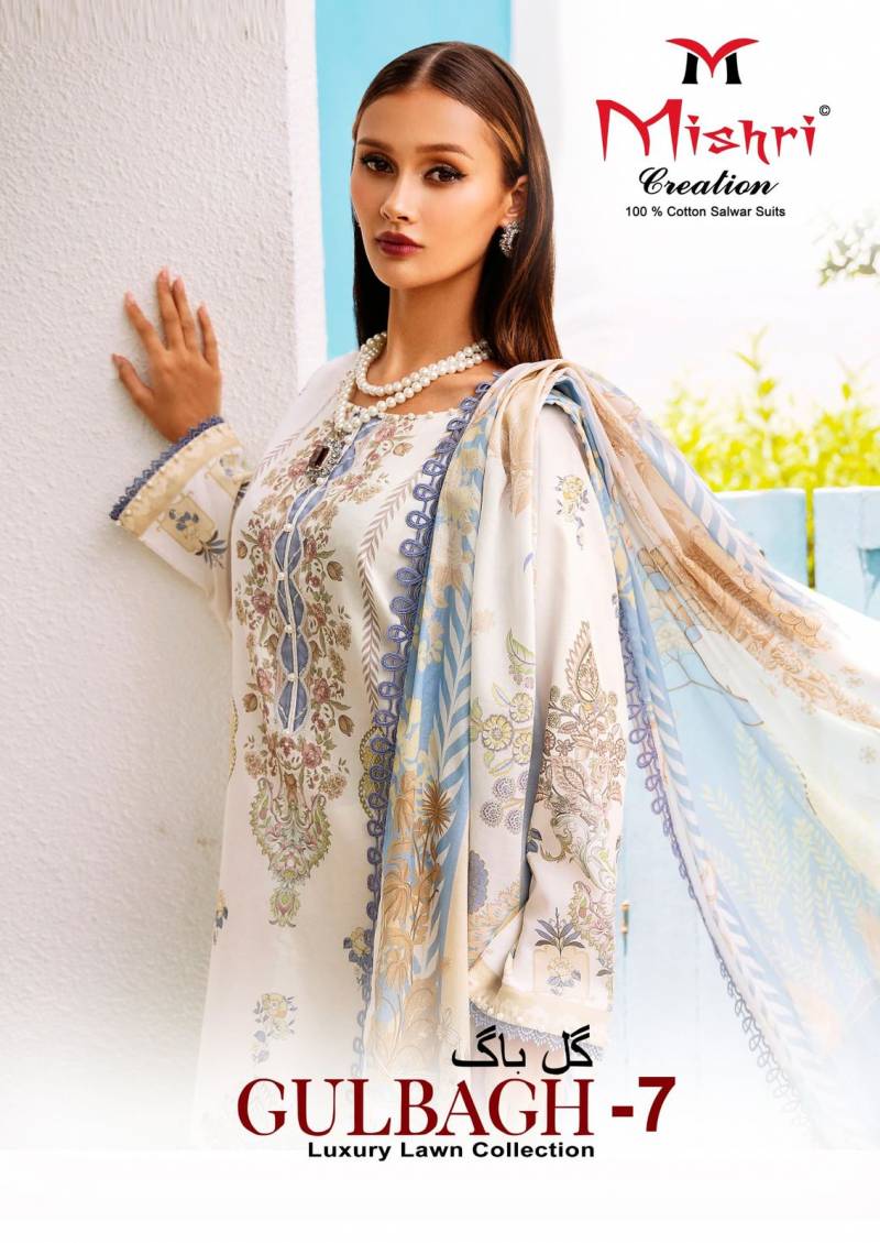 Mishri Gulbagh 7 Karachi Cotton Dress Material Collection