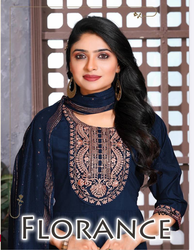 Dee Pee Florance Silk Readymade Dress Collection