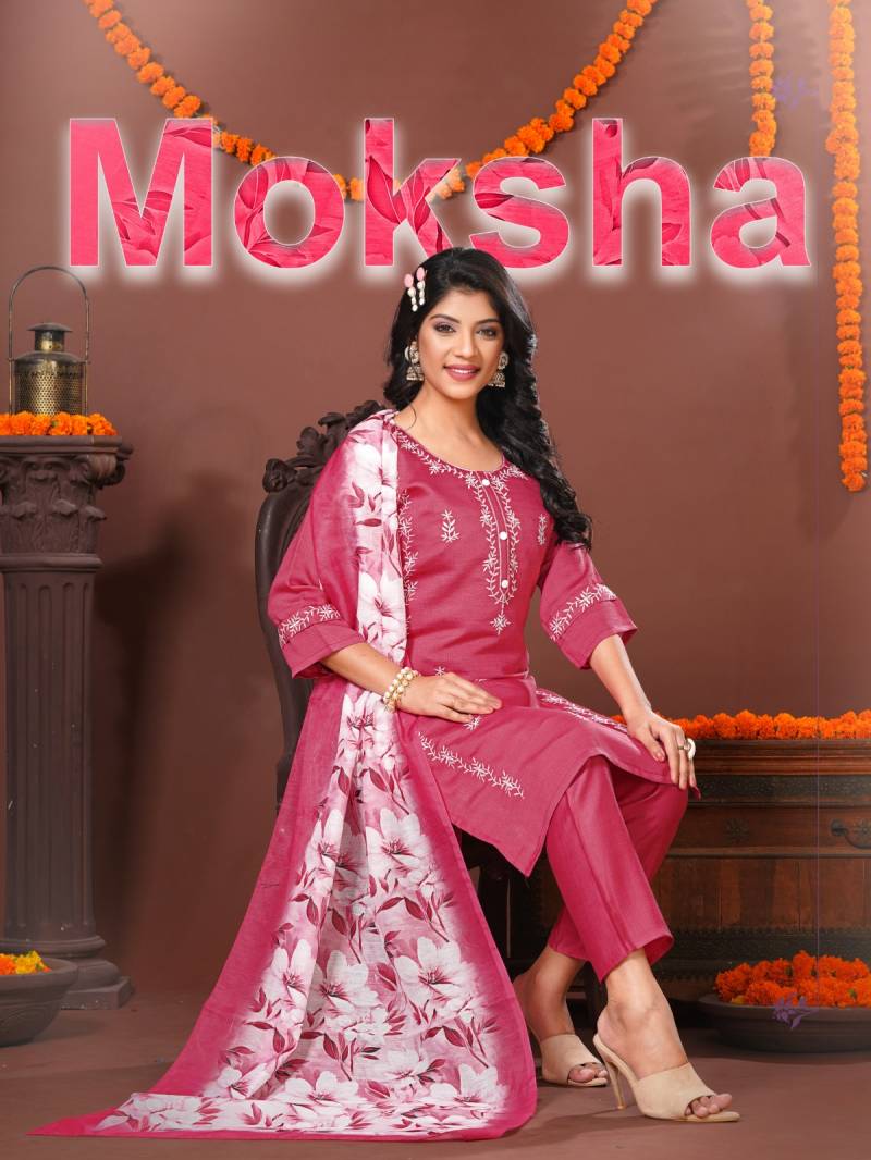 Dee Pee Moksha Designer Kurti Bottom With Dupatta Collection
