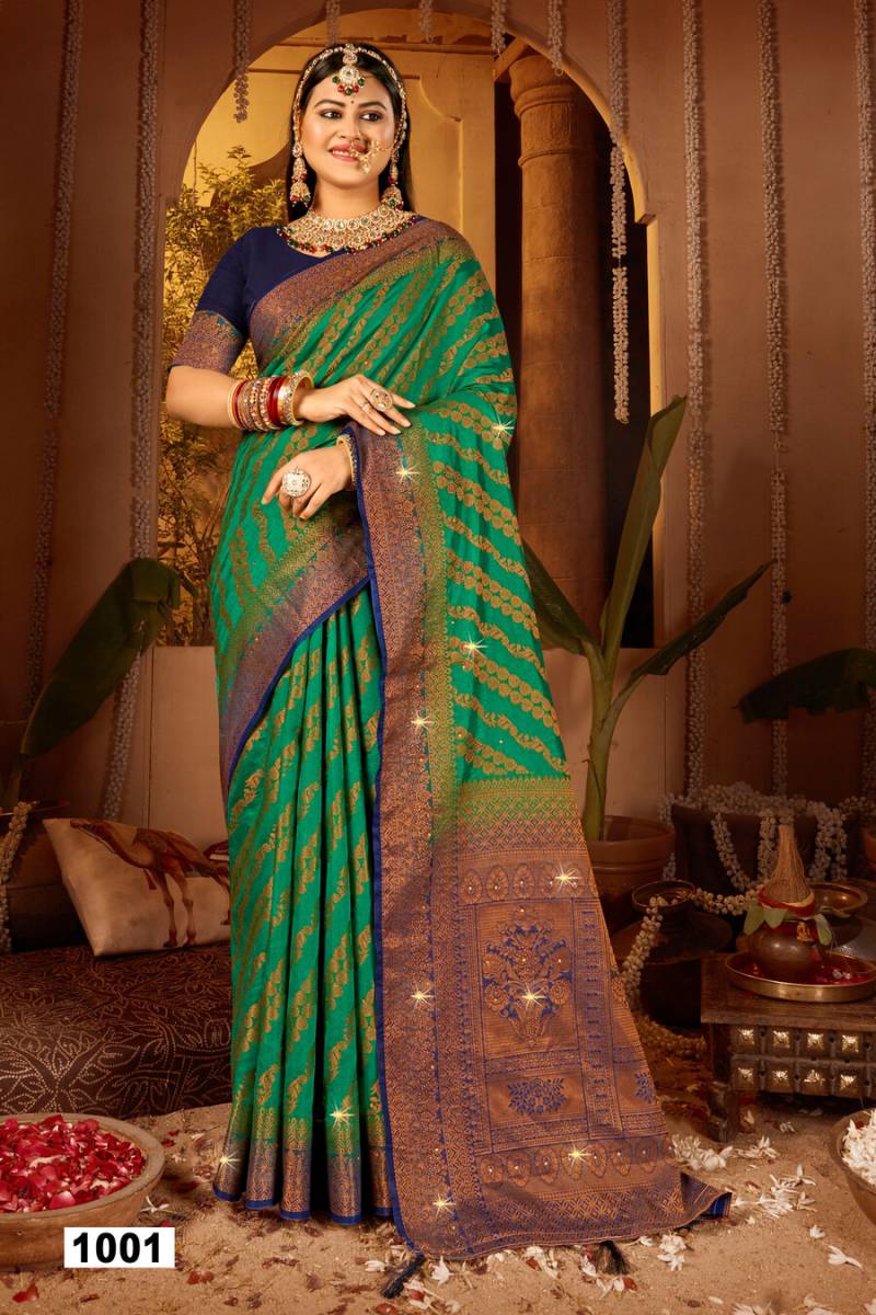 Saroj Vrindavan Dola Saroski Vol 3 Silk Saree Collection