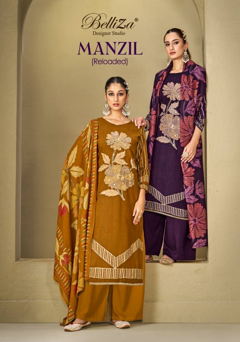 Belliza Manzil Vol 2 Designer Printed Dress Material Collection