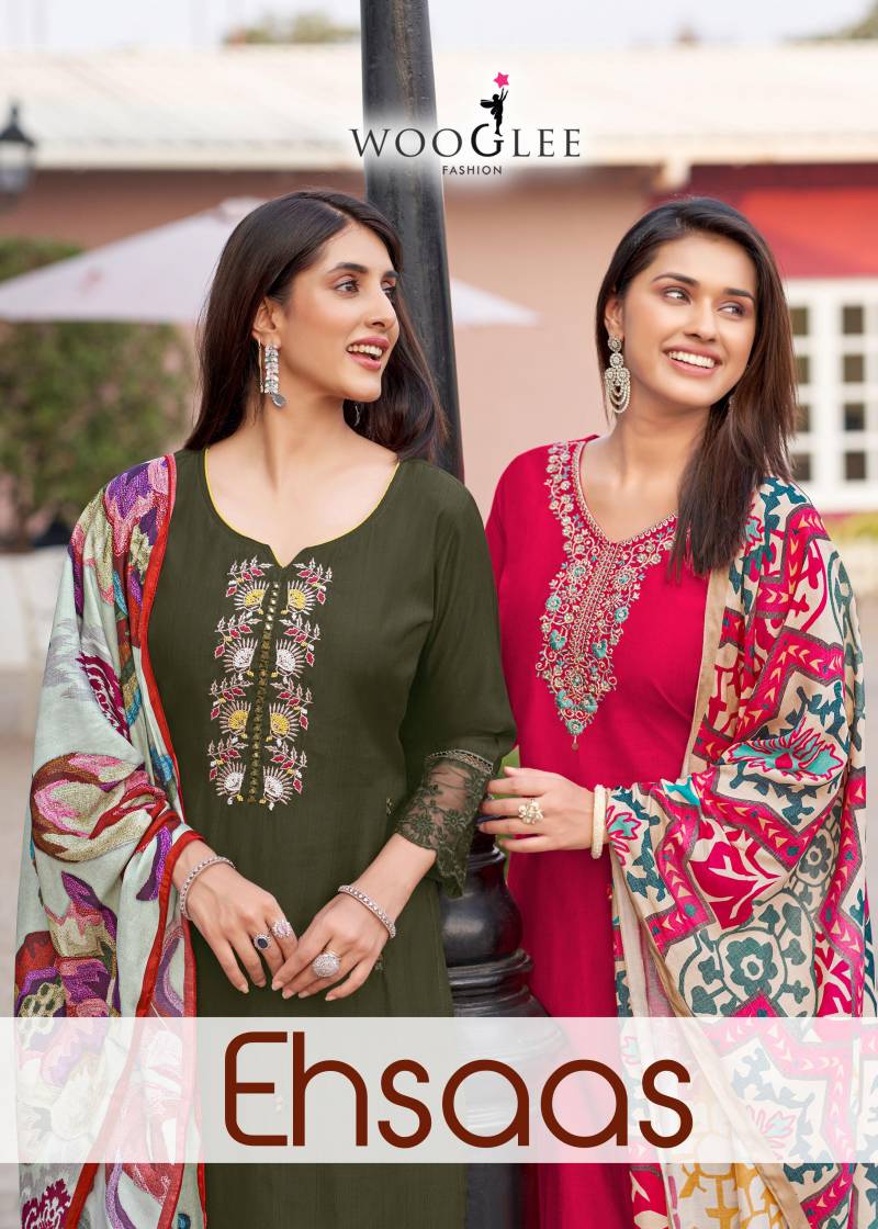 Wooglee Ehsaas Designer Kurti Bottom With Dupatta Collection