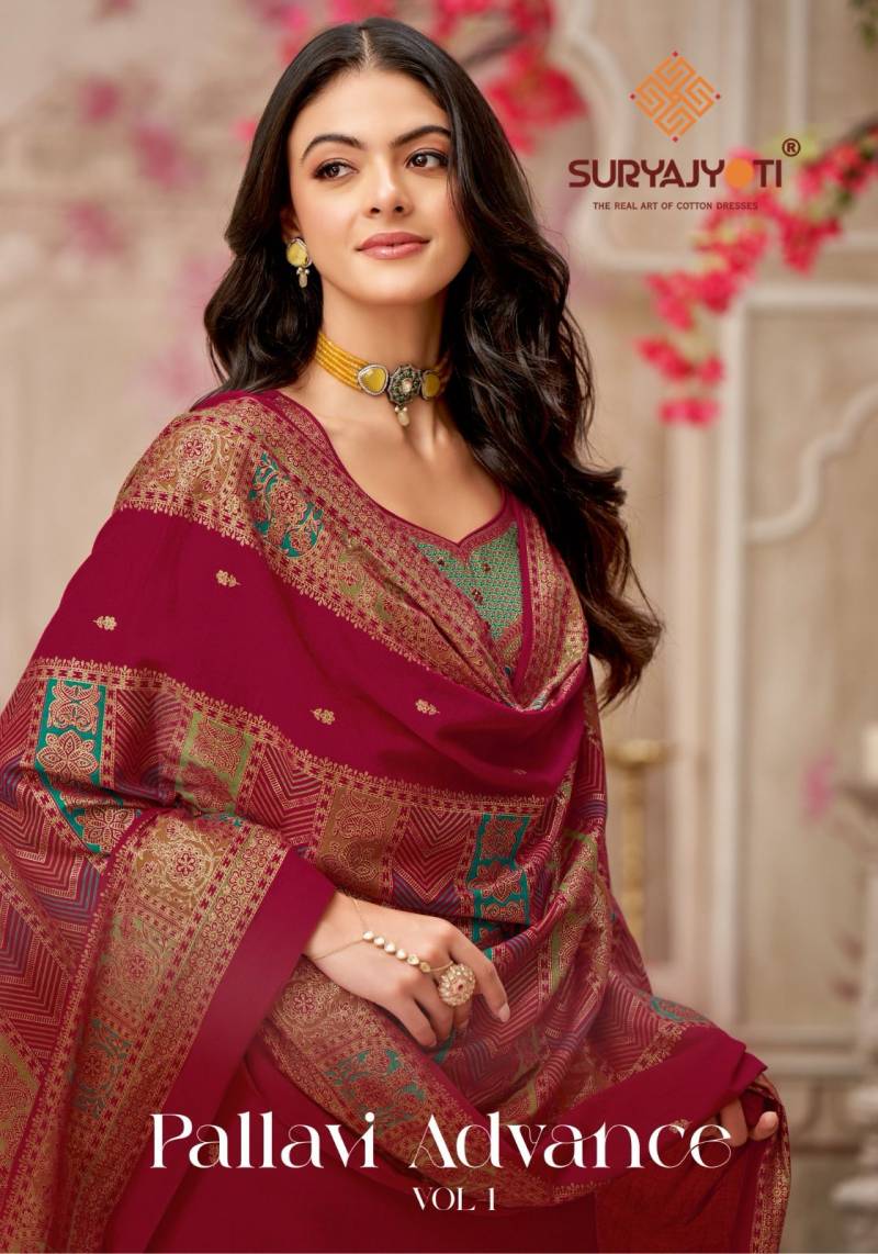 Suryajyoti Pallavi advance Vol 1 Designer Dress Material Collection