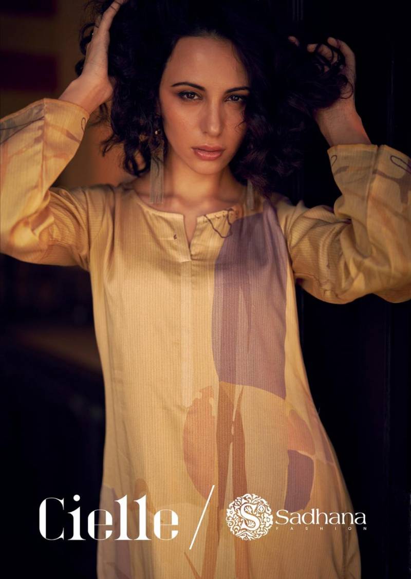 Sadhana Cielle Designer Printed Dress Material Collection