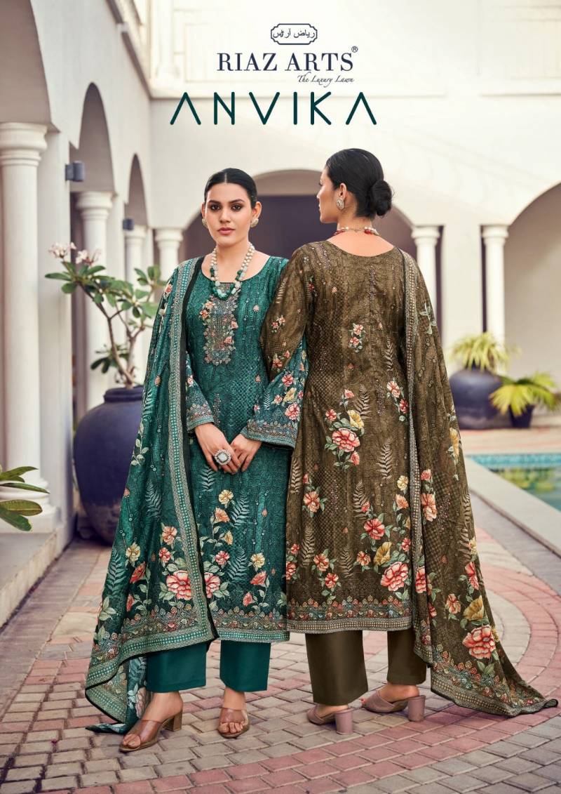 Riaz Arts Anvika Designer Printed Dress Material Collection