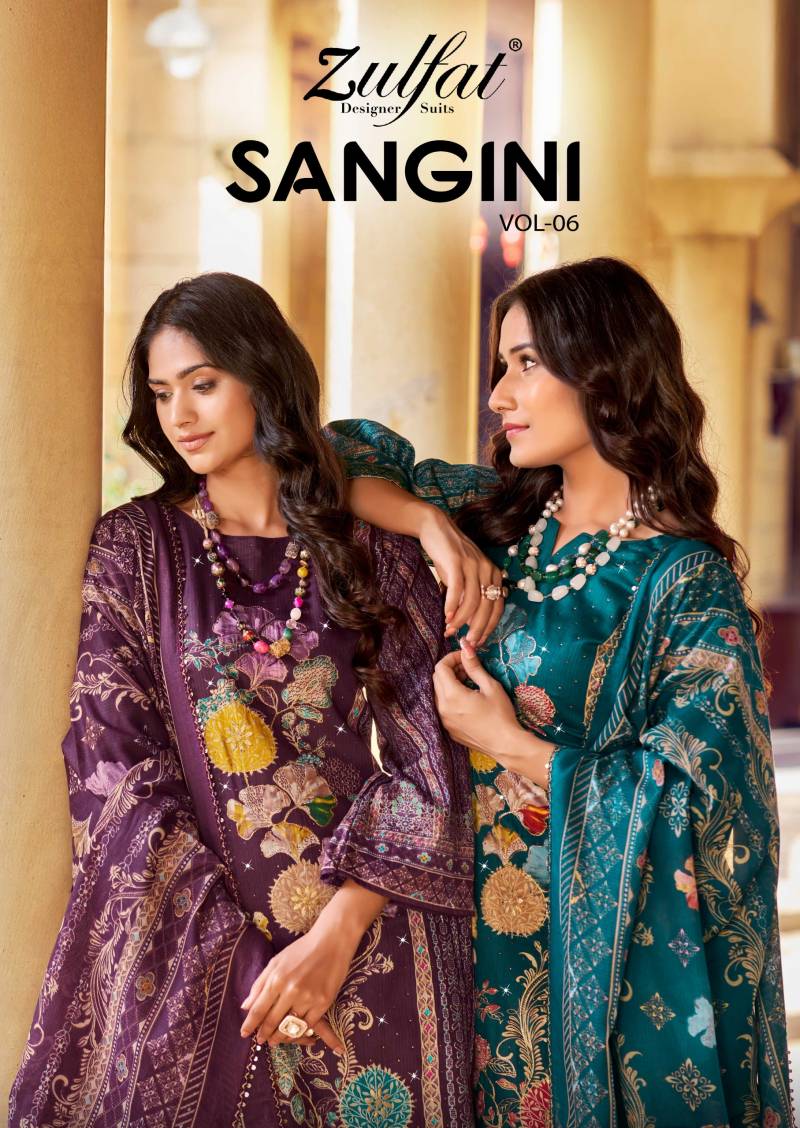 Zulfat Sangini Vol 6 Jam Cotton Dress Material Collection