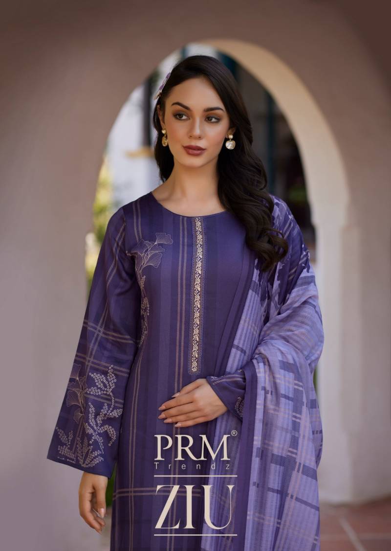 Prm Ziu Jam Cotton Printed Dress Material Collection