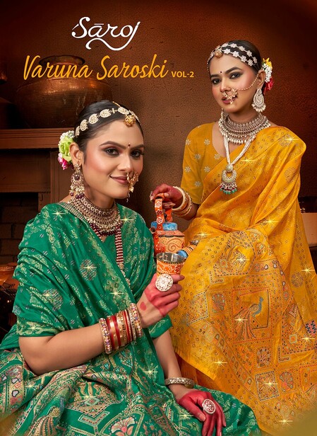Saroj Varuna Saroski Vol 2 Traditional Wear Silk Saree Collection