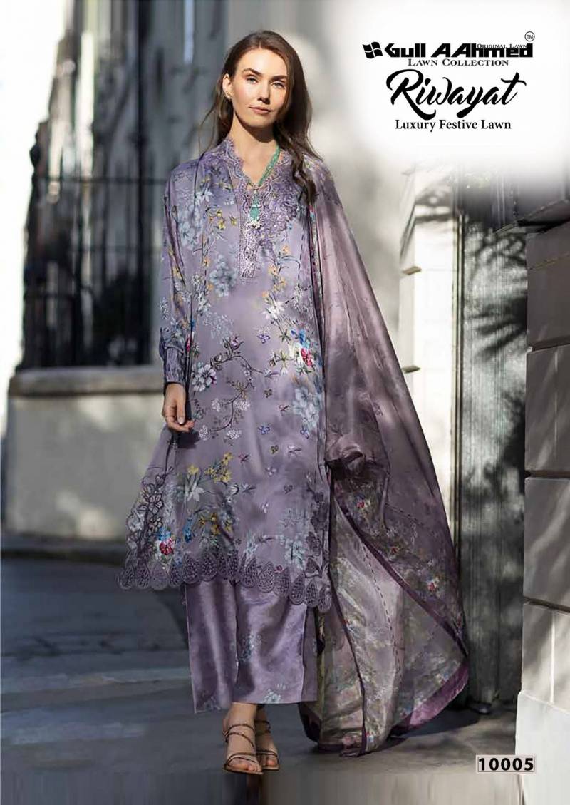 Gull A Ahmed Riwayat Vol 10 Printed Karachi Dress Material Collection